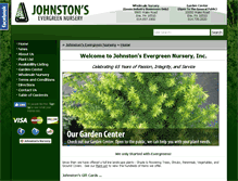Tablet Screenshot of johnstonplants.com